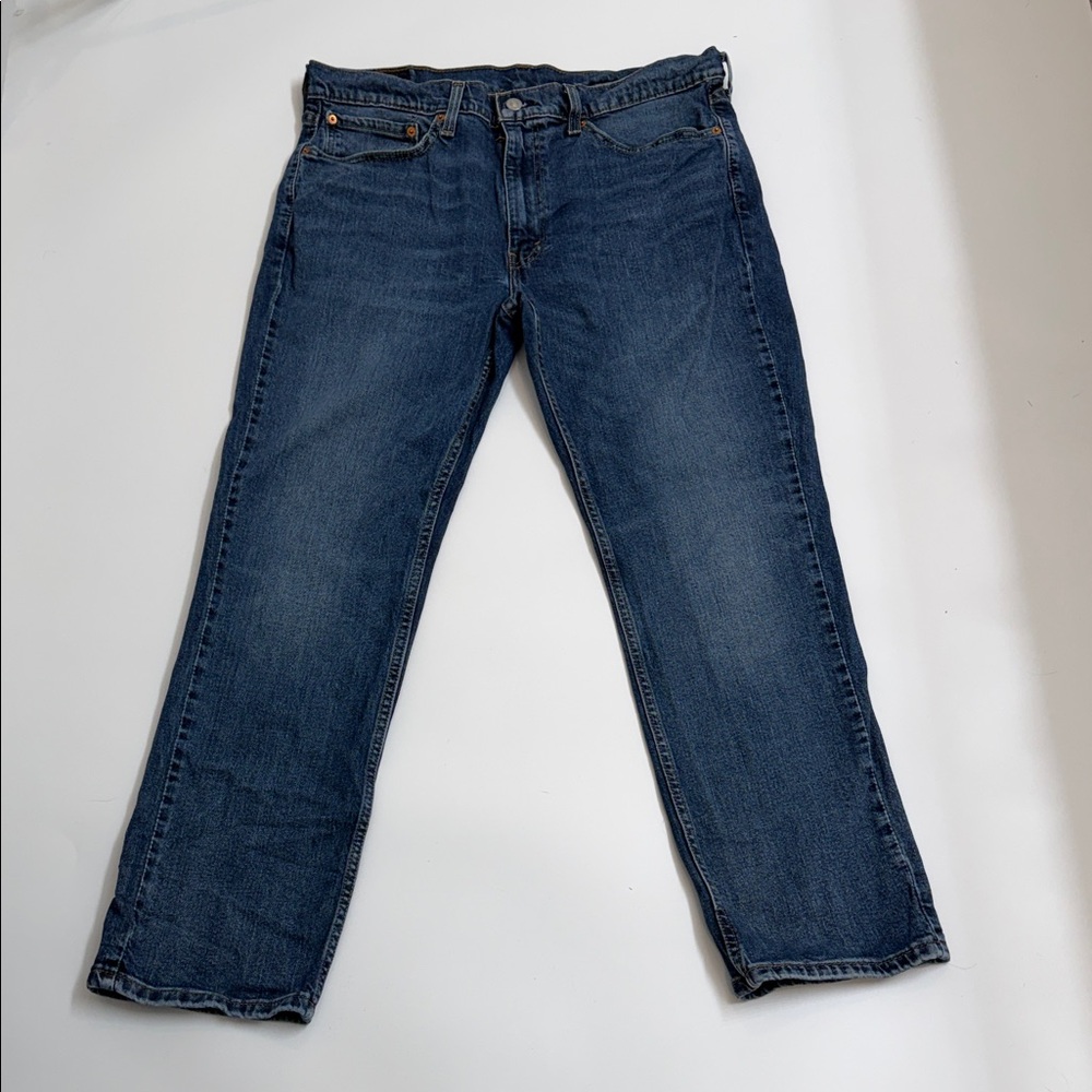 Levi's 514 Men's Straight Leg Blue Jeans Size 36X30 Medium Classic Wash